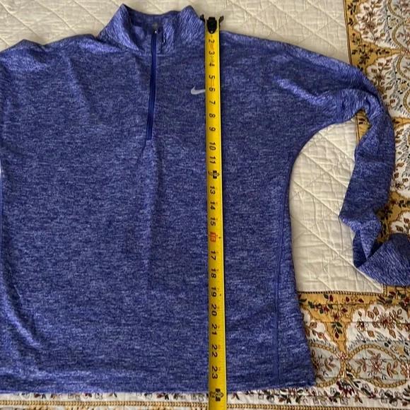 👋🎯Nike Element 1/2 Zip Long Sleeve Running Top Blue Size XS - Picture 11 of 12
